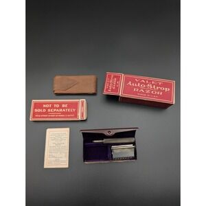 Vintage Valet AutoStrop Razor Set w/ Orig. Box & Strap